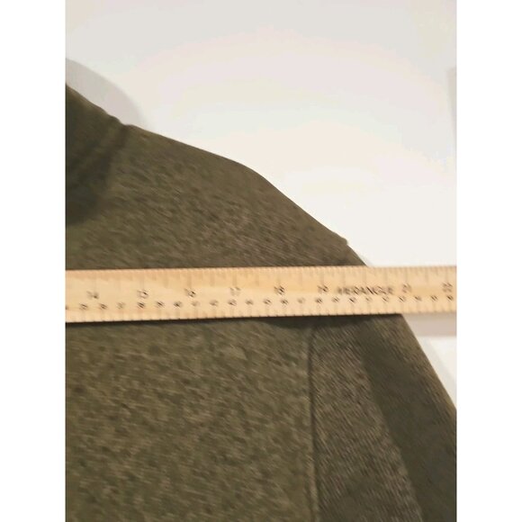 L.L. Bean Sweater Fleece Pullover Men Size XL Fitted Olive Green Warm Comfy - Picture 6 of 8